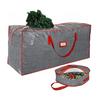 Folding Christmas Organizer Bag Gift Wrap Storage Bag  For All Year Round Christmas Storage