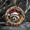 Animal Christmas Ornament 2D Flat Forest Animal Xmas Tree Ornament Acrylic Hanging Woodland Pendant for Garden Tree Home Decor