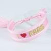 Sports Meeting Paris Couple Webbing Bracelet Embroidery Multicolour Pattern