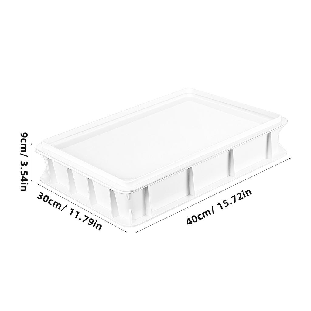 Pizza Dough Proofing Box Stackable Plastic Tray for Home Bakery Moisture Retaining Dough Proofing Container Efficient Space