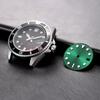 NH35 28.5mm Green Luminous Dial Mariner Watch Dial Suitable for NH35 NH36 4R36 Movement Watch Accessories Watch Repair Tools