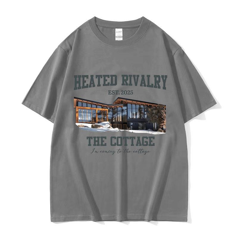 

Im Coming To The Cottage Heated Rivalry Graphic T Shirts Unisexs Women Casual Fashion Cotton Short Sleeve Tshirt Streetwear Tops S