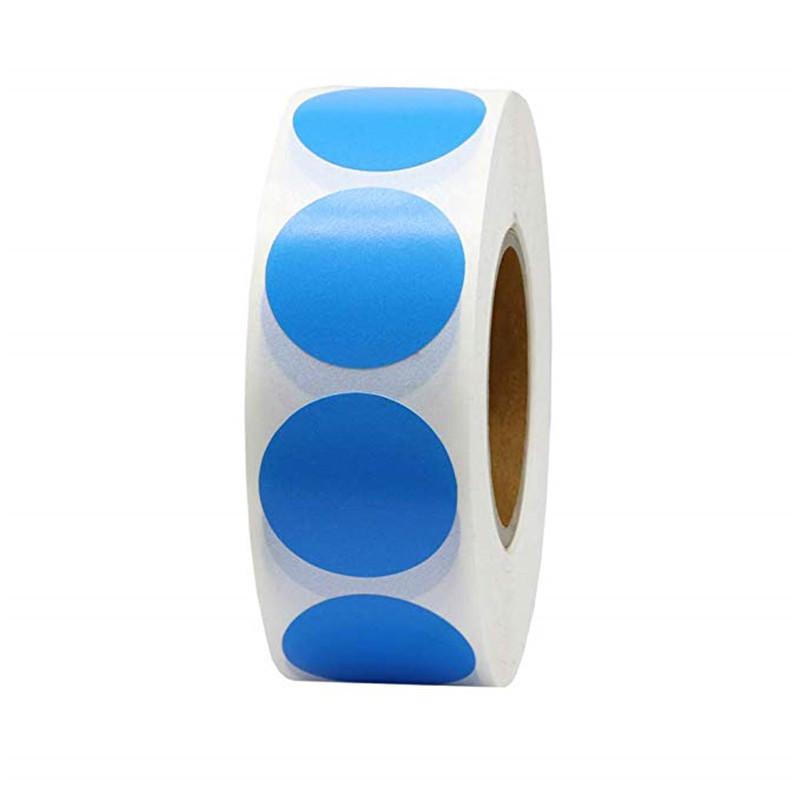 Round Colored Polka Dot Sticker Roll - Assorted Non-Stick Decorative Labels