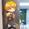 Acrylic Rotating Cartoon Anime Refrigerator Magnet Sticker