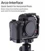 Half Camera Cage Fit for Lumix S1R II S1 II S1 IIE with Arca Plate 1 4 3 8 Threads for Tripod Stabilizer