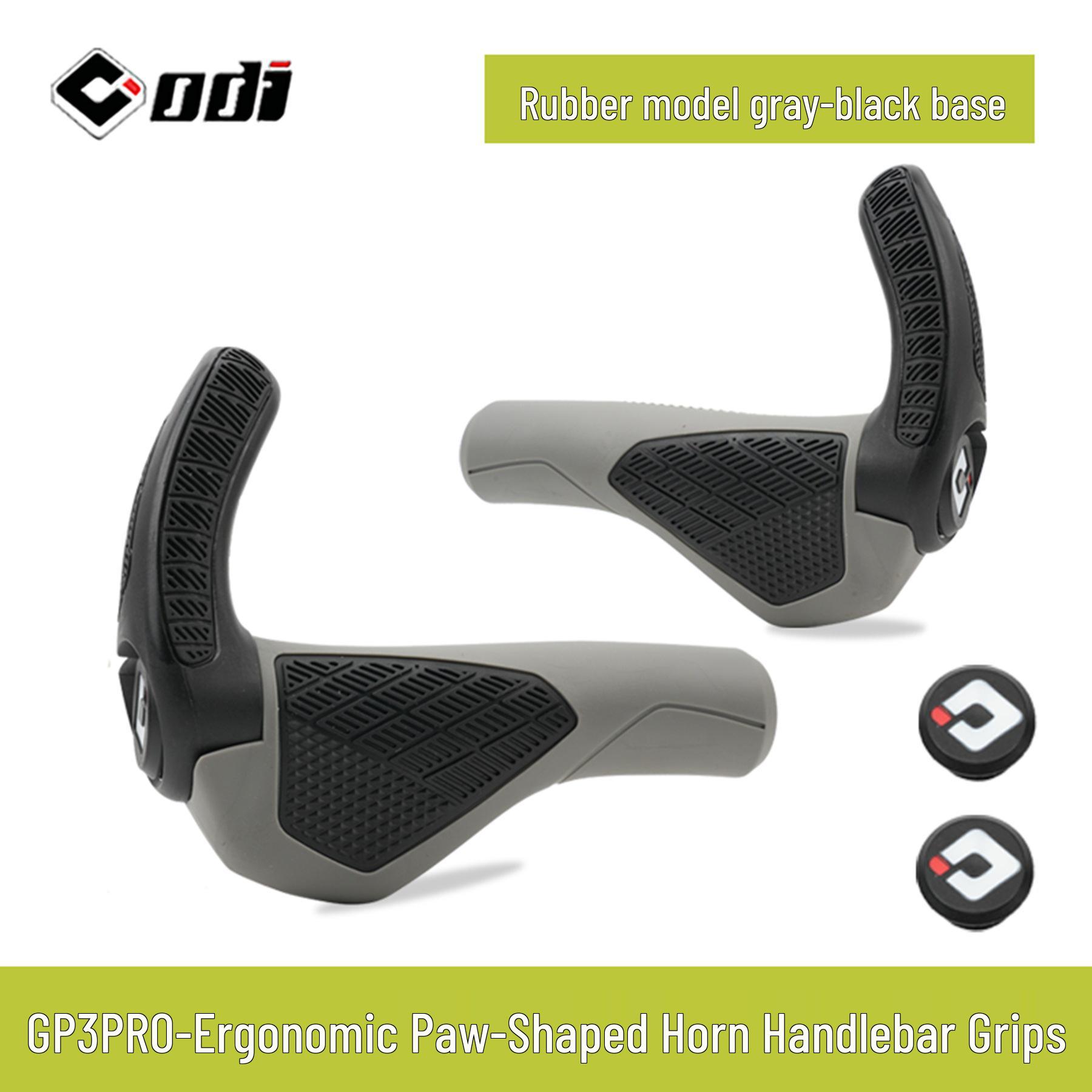 ODI Mountain Faltbare Fahrradlenkergriffe GP3 mit Lenkerenden - Stoßdämpfend, Rutschfest, Komfortable Fahrgriffe Official Boxed Original