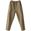 Damen Warme Slim Fit High Waist Haremshose - Plüsch Knöchellange Lange Hose mit Taschen Elastischer Bund für Sport
