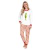 Christmas Print Round Neck Top and Jogger Pants Set 2 Piece Holiday Casual Outfit