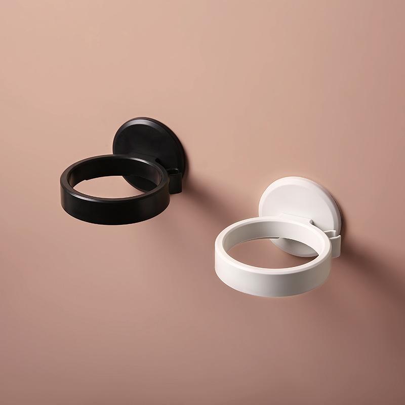 1PC Simple Bathroom Rack Bathroom Wall Hanging Hair Dryer Rack Storage Free Punching Hair Dryer Hanger Hair Dryer Rack