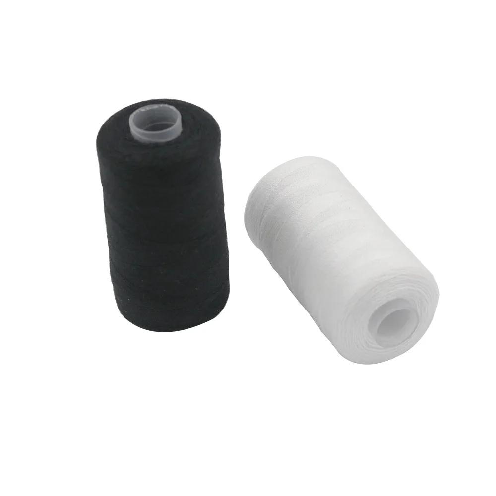 2Pcs 500M Sewing Thread Polyester Thread Set Strong And Durable Black White Sewing Threads For Hand Machines