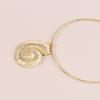 Women European Fashion Exaggerated Conch Pendant Choker Retro Ocean Style 3D Pattern Geometric Necklace