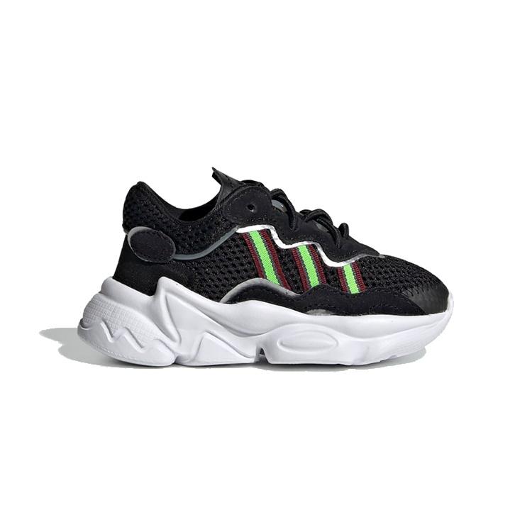 (TD) adidas Ozweego 'Core Black Solar Green' Baby EE8293