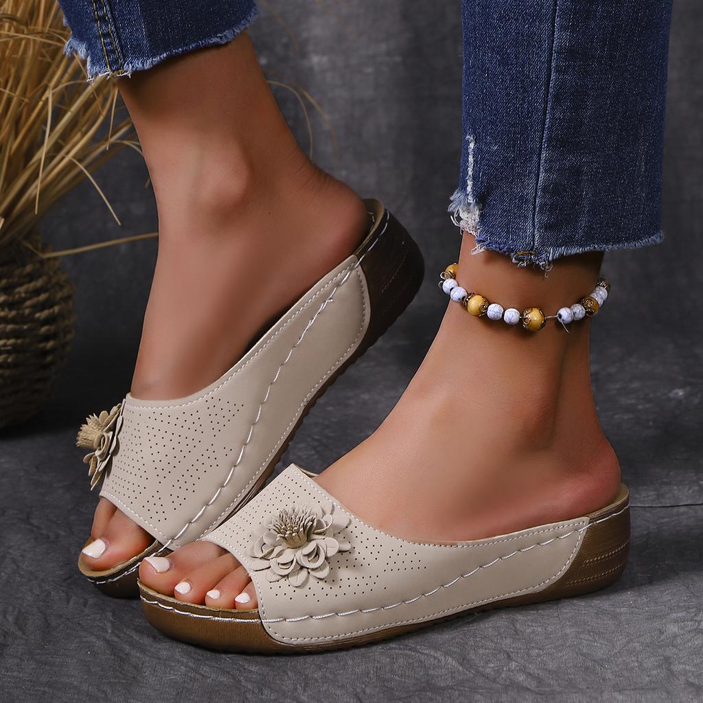 Fashion Woman Shoes Sandals Summer Soft Ladies Shoes Slides Women's Sandals Wedge Women's Shoes Outdoor Slipper Footwear Female