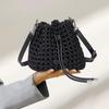Handwoven Bucket Bag New Windmill Knot High-end Design Bag Lightweight Luxury Single Shoulder Crossbody