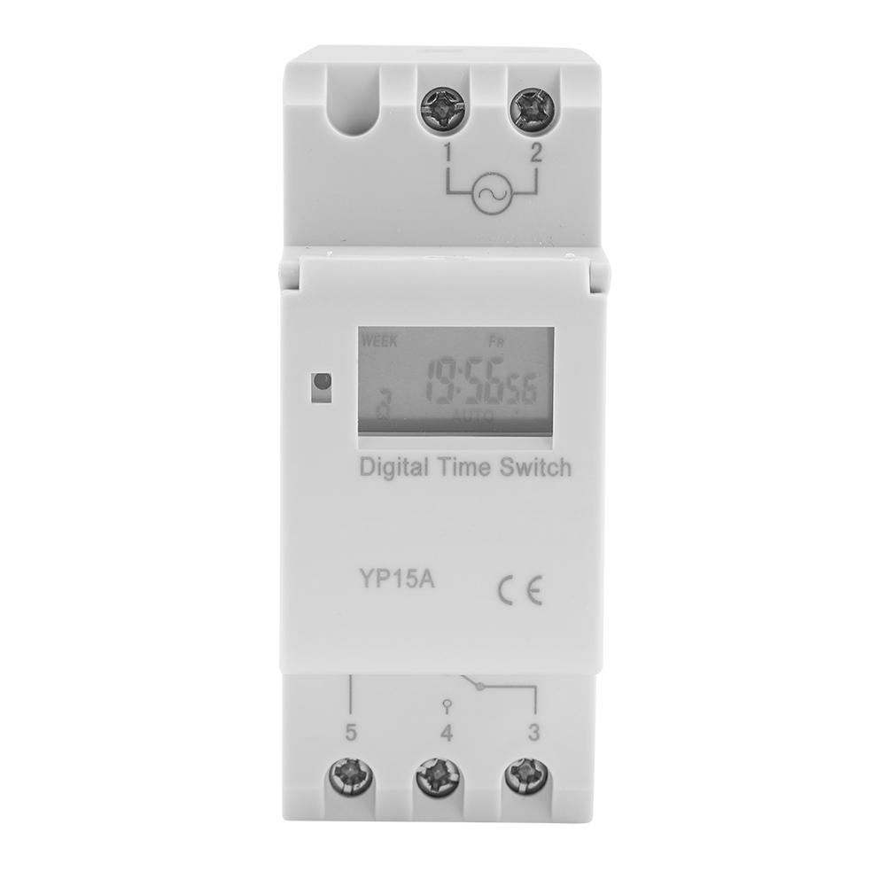 16A Digital LCD Power Timer Programmable Relay Time Switch (AC220V)
