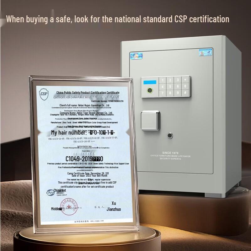 Tiger Brand JinHui Series Fingerprint Password Home Safe