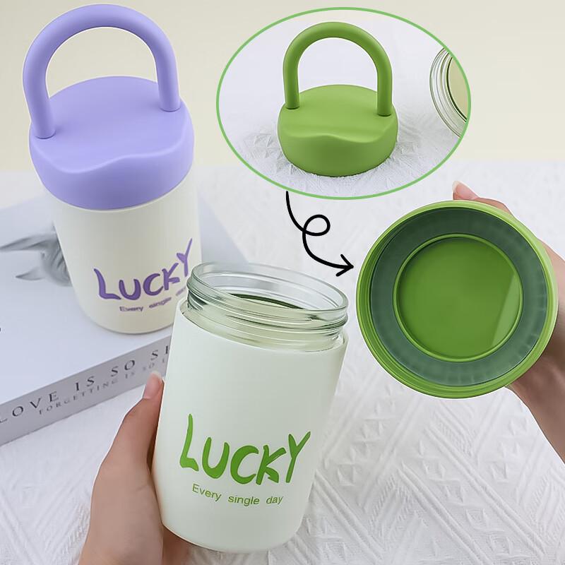 Tragbare Glas-Wasserflasche mit Handy-Ständer