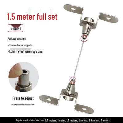 Adjustable Steel Wire Rope Hanger Kit
