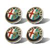 Car Stickers For Alfa Romeo 4Pcs Car Emblem Wheel Hub Center Cover Car Accessories For Alfa Romeo Giulietta 159 Mito Giulia Stel zxb894
