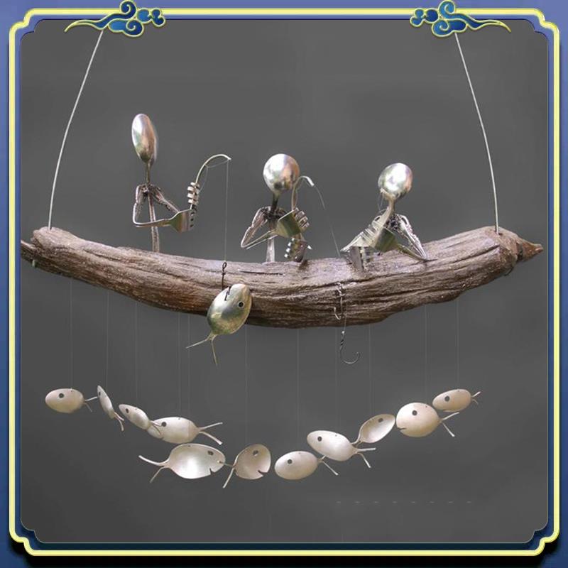 

Latest Handcrafted Fisherman s Spoon Fish Sculpture Wind Chime Spoon Fish Sculptures Windchime Outdoor Home Garden Decor