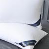Luxury Feather Velvet High & Low Support Pillows - Neck Protection and Comfort Pair