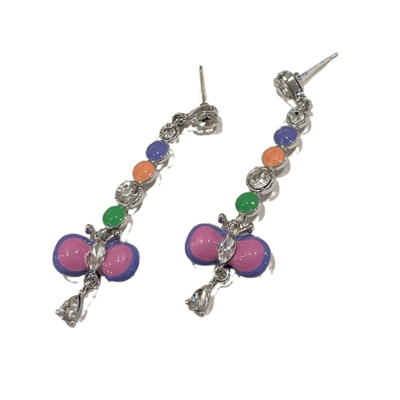 

Beaded Necklace Butterfly Necklace Butterfly Ear Pendants Butterfly Ear Clip Alloy Material for Party and Everyday Wear