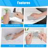 Cleaning Sponge Portable Motorcycle Car Clean Brush Damp Clean Duster Sponge Household Cleaner Tools for Cleaning Baseboards