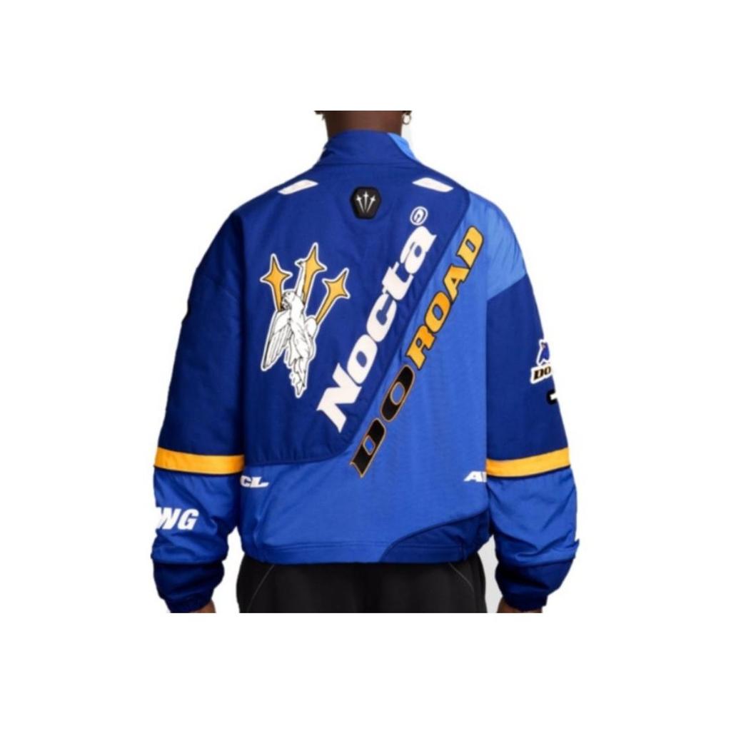 Nike X NOCTA LArt Racing Jacket Deep Royal Blue/Phantom Unisex Streetwear FD2195-455