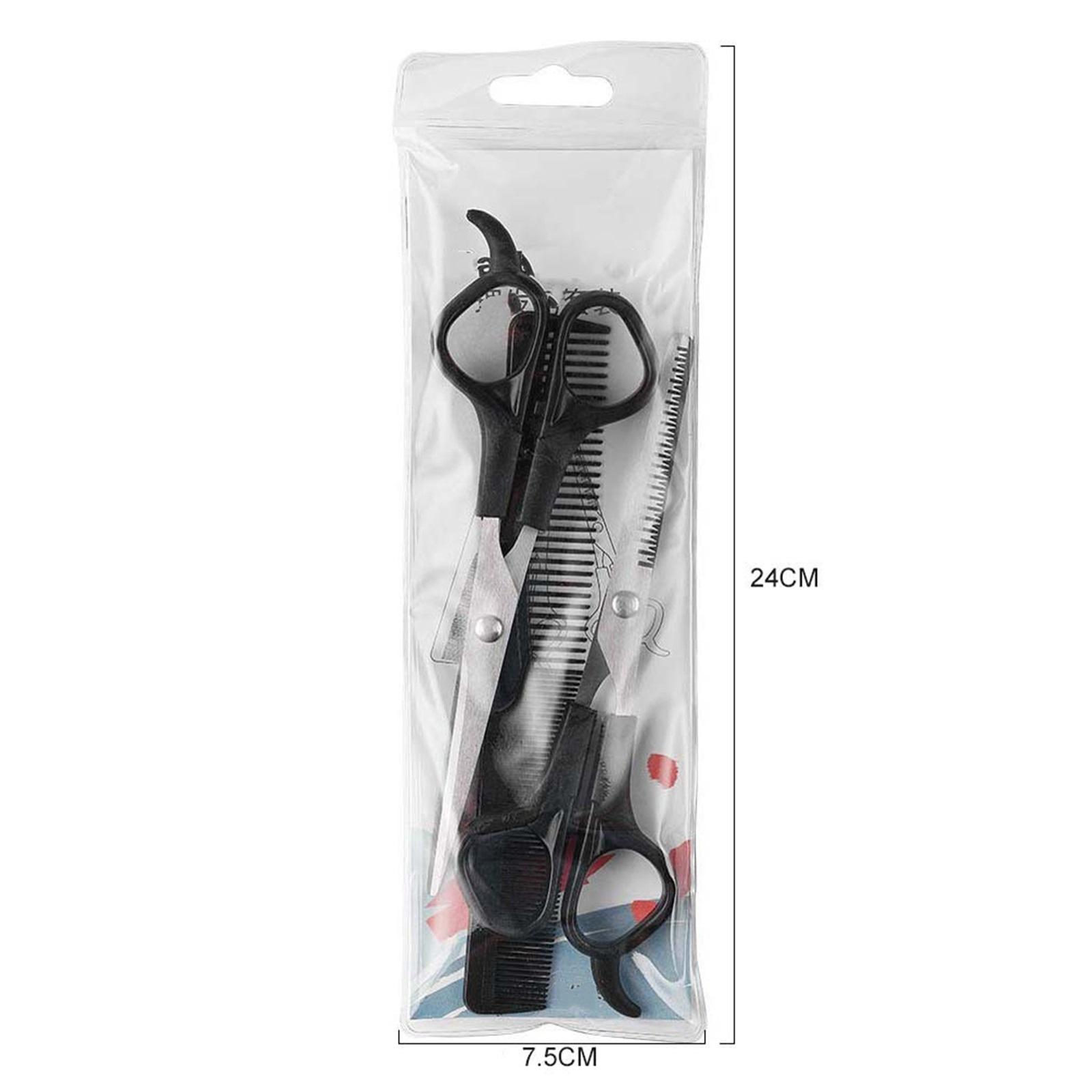 

Hair Cutting Set With Bangs, Hair Scissors For Thinning Teeth, Flat Cutting Tools, Stainless Steel Hair Scissors One Size чёрный