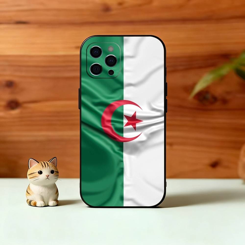 A-Algeria F-Flag Phone Case Silicone Soft For IPhone 17 16 15 14 13 12 11 X XR Plus Pro Max Plus