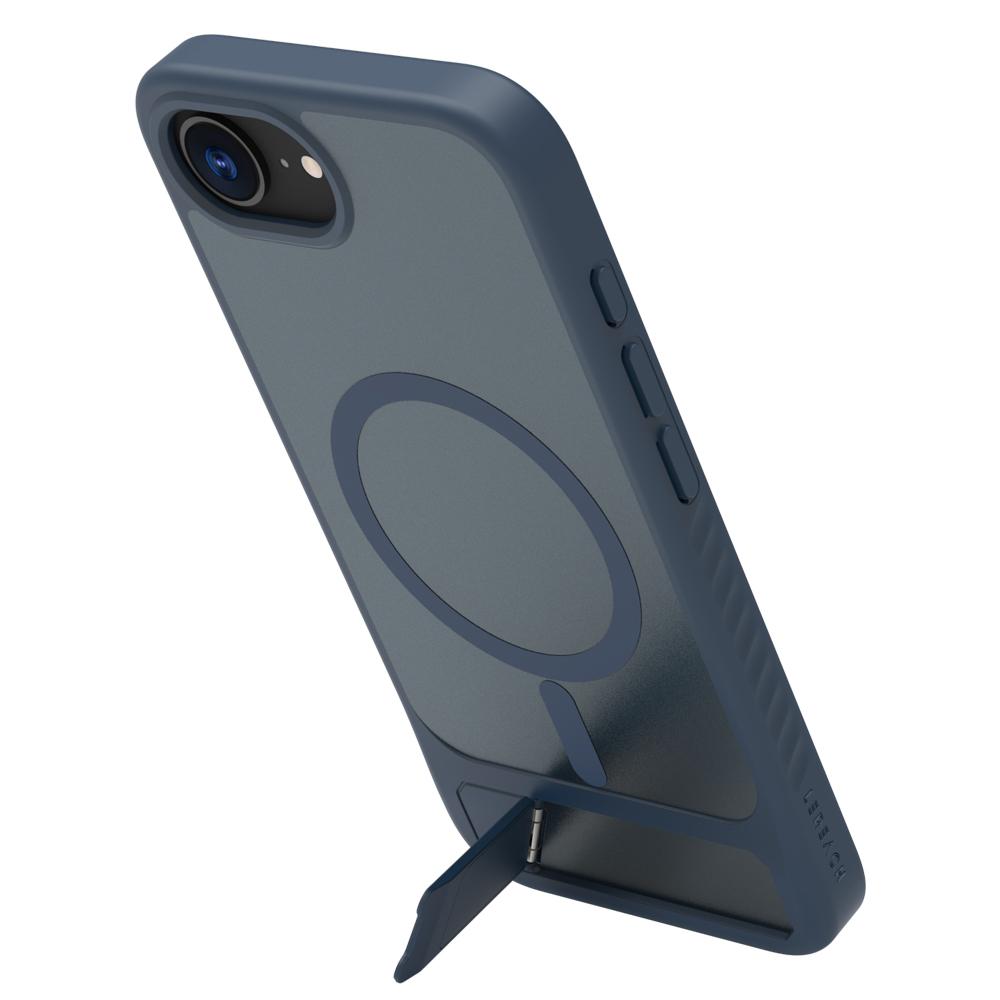 

LEREACH Le-Chic Series For iPhone 16e Case Compatible with MagSafe Kickstand TPU+PC Phone Cover Blue