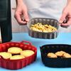 Wielokolorowe silikonowe wkładki do frytkownicy beztłuszczowej Silikonowy koszyk do Airfryer Akcesoria do piekarnika i kuchenki mikrofalowej