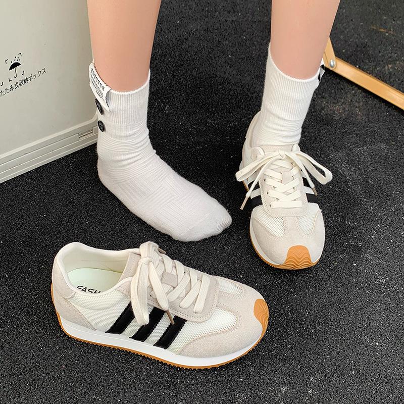 

Thick-soled mesh breathable women s spring and summer new versatile retro thin sports and leisure shoes 40 бежевый