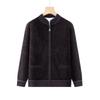 Middle-aged and old women's clothing thickened cardigan sweater year-old 0 mother clothing knitted sweater grandma autumn clothing new velvet jacket
