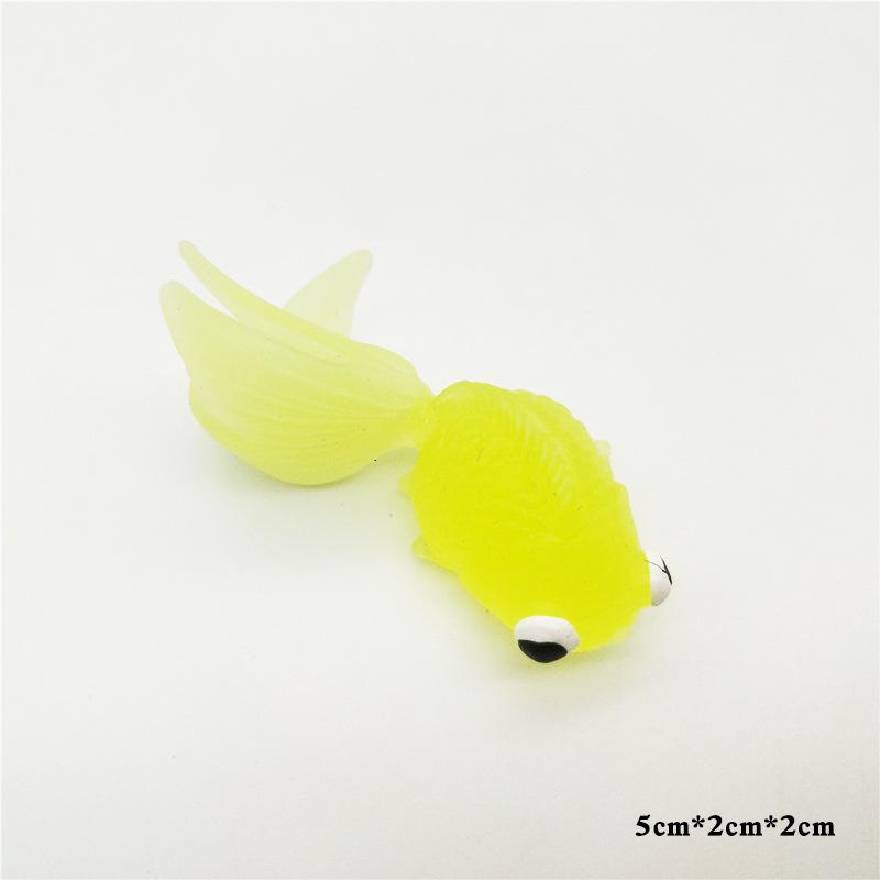 Large Soft Gel Simulation Goldfish Toy for Children - Fake Colorful Fish Model for Catching and Water Play