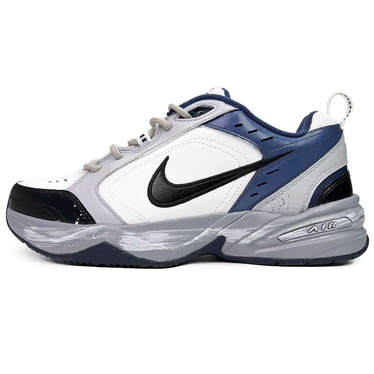 

Nike Air Monarch 4 Gate Of Xingji Low top Chunky Sneakers Unisex Gray Blue 415445-102(Team285-) 43