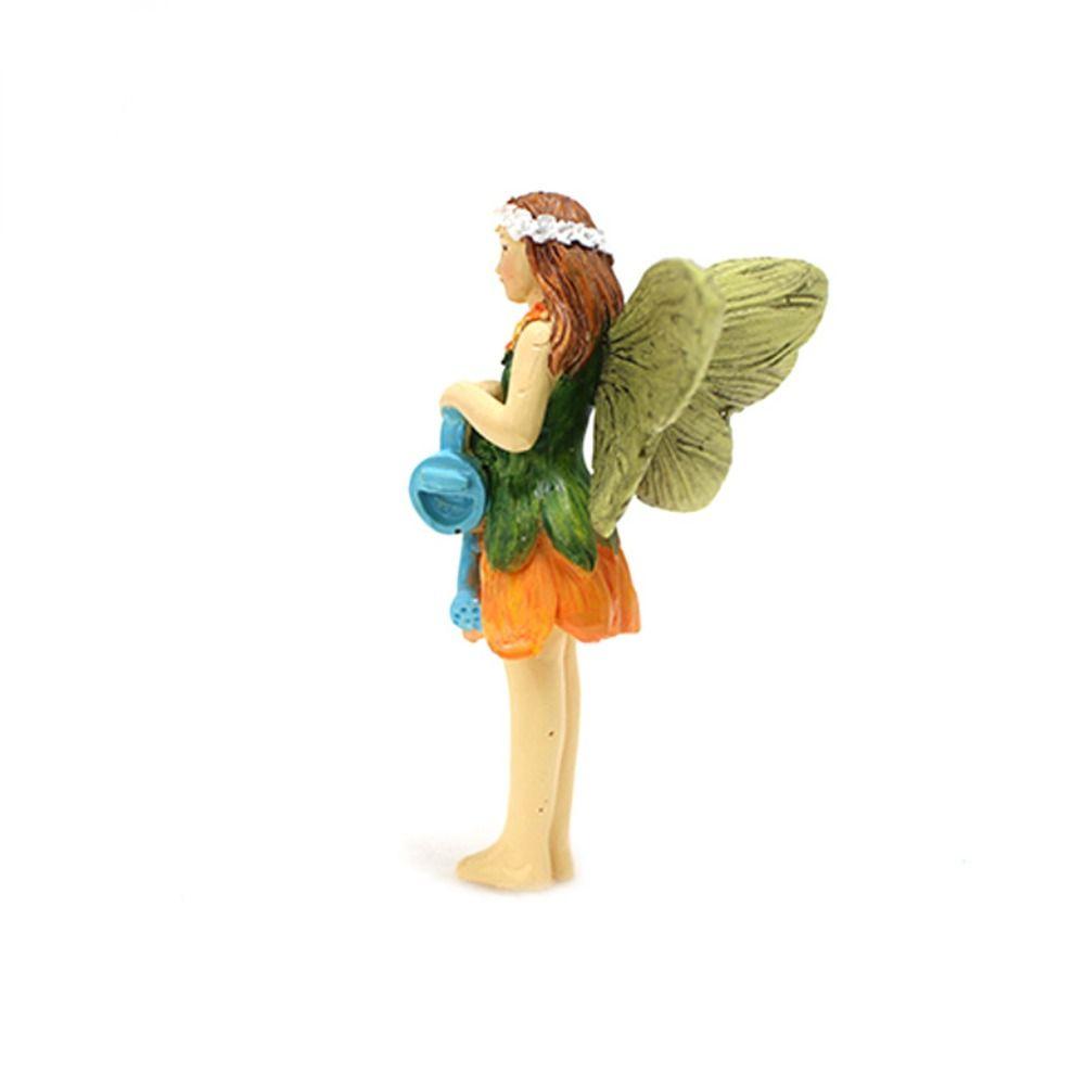 6pcs Resin Fairy Garden Statue Cute Miniatures Figurine Sculpture Mushroom House Set  Christmas