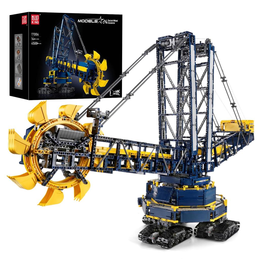 Mould King 17006 Technik Bucket Wheel Excavator Building Block Set