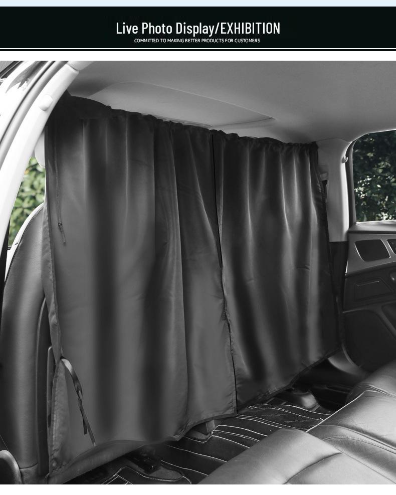 Car Sunshade Blackout Curtain: Privacy & Heat Insulation for Front & Rear Rows