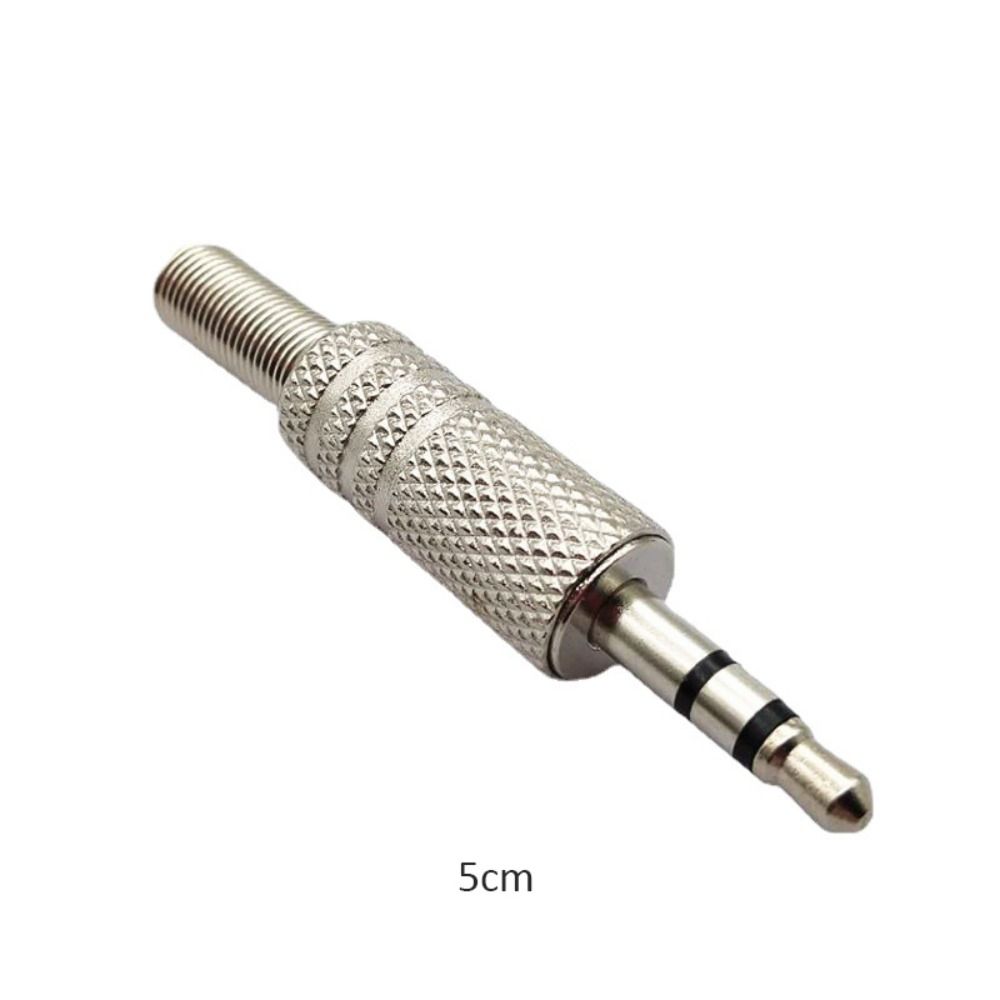 Metall Audio Stecker Verbinder 3,5mm Drahtklemmen Verbinder Adapter