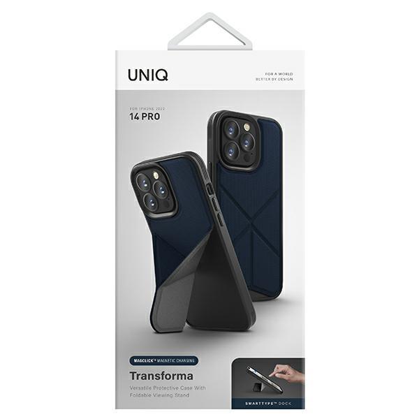 UNIQ Transforma iPhone 14 Pro 6.1" Magclick Charging Case Blue/Electric Blue