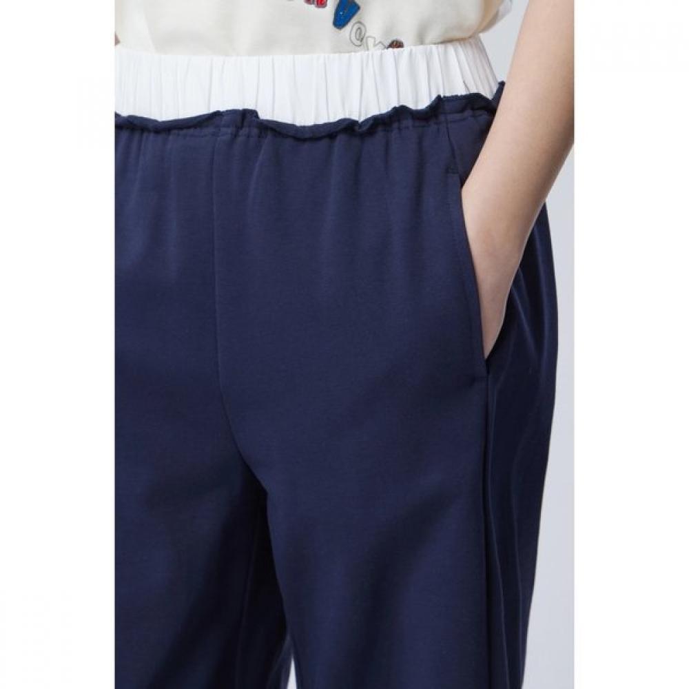 Benetton Frill Banding Diagonal Line Pants Bapt95611
