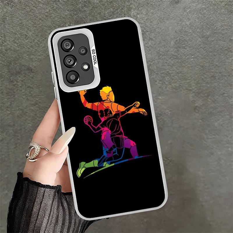 Handball Sport Soft Phone Case for Samsung A17 A16 A15 A14 A13 A57 A56 A55 A54 A53 A37 A36 A35 A34 A33 A26 A25 A24 A23 A52