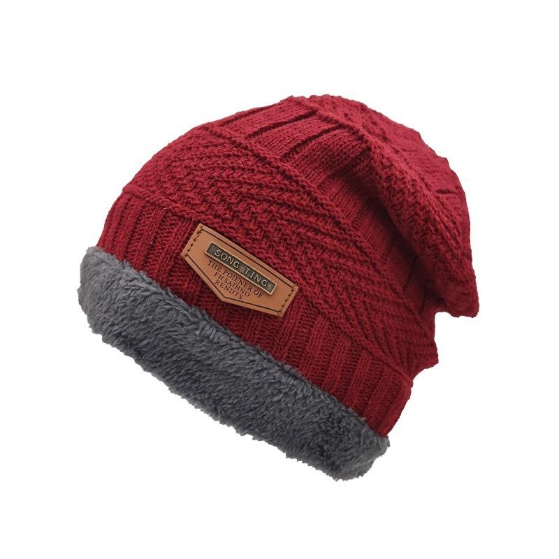 Autumn and winter men's and women's knitted hats, piled and thickened ear protection wool hats, good price