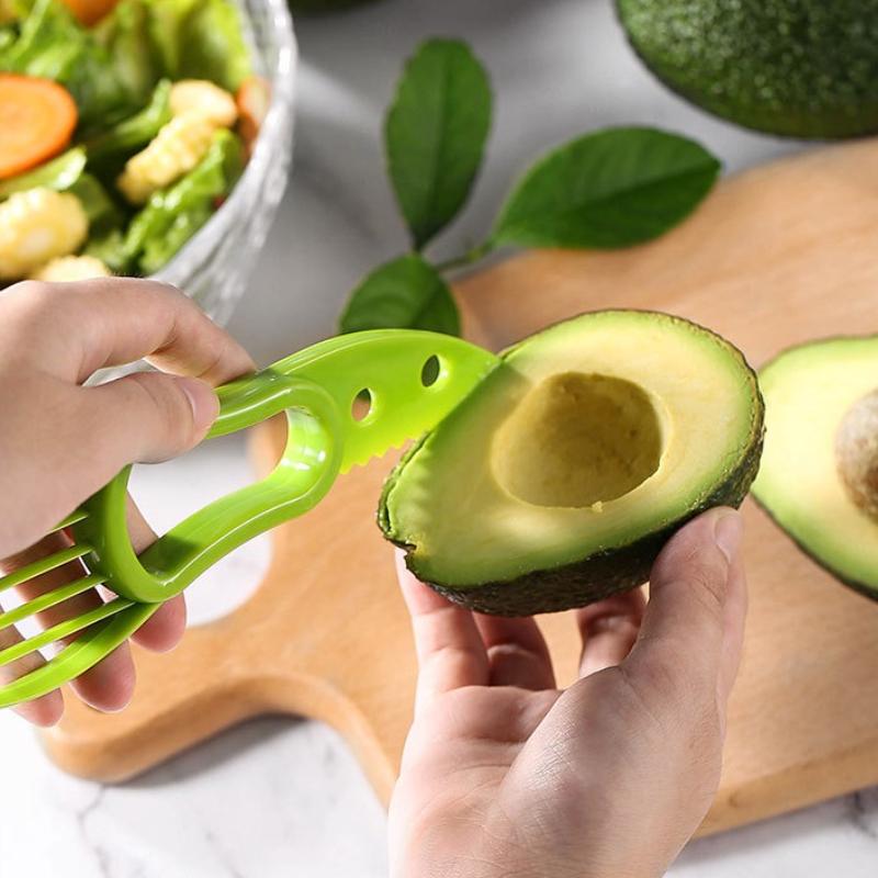 Multifunctional 3 In 1 Avocado Slicer, Outdoor Home Kitchen Camping Accessories Tools