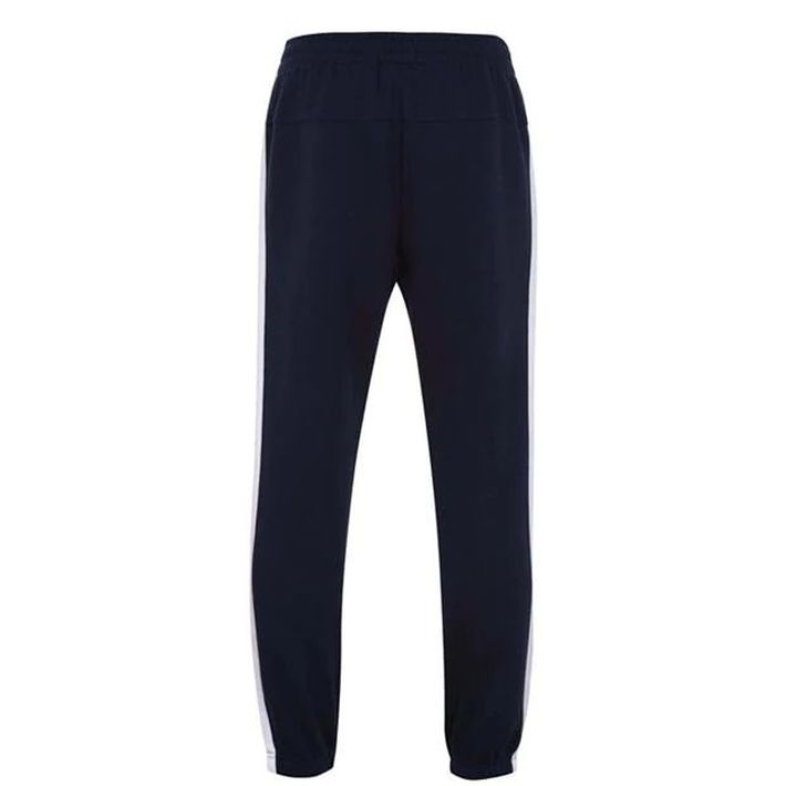 Lonsdale 2 Stripe CH Tracksuit Bottoms, Navy, Size XXL