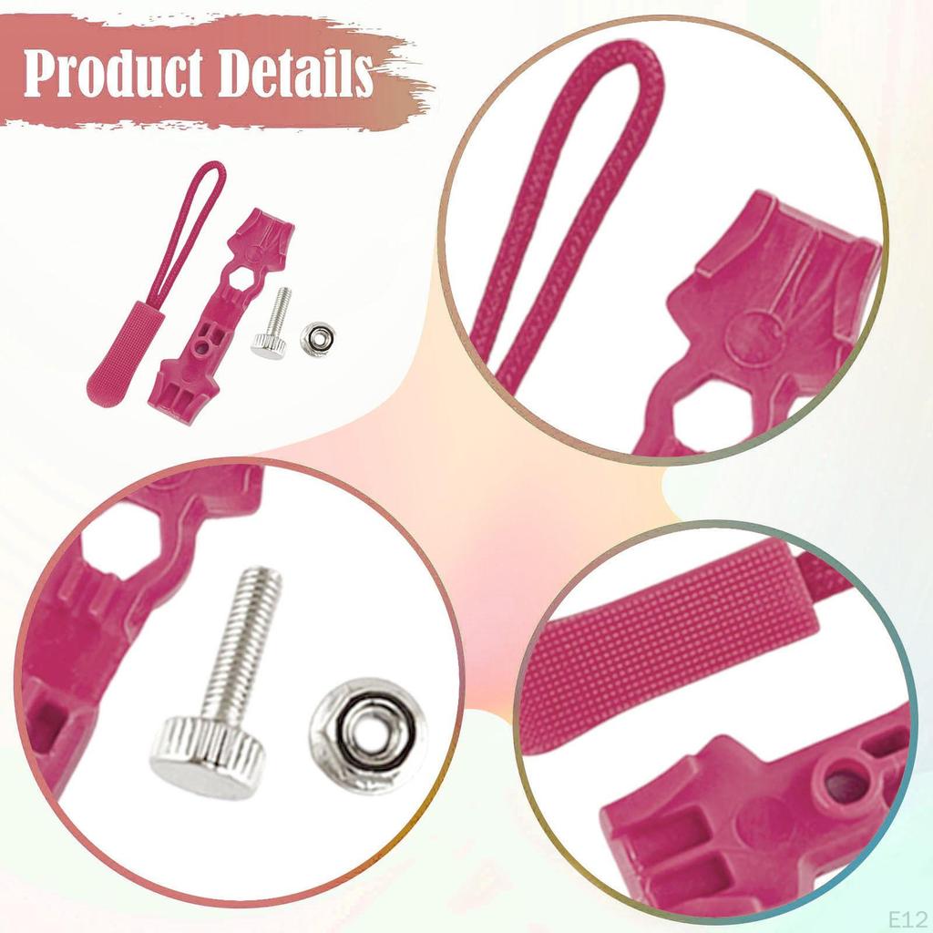 200 Pieces Jacket Zippers Zipper Repair Kit Backpack Replacement Pulls Zip Heads Reusable