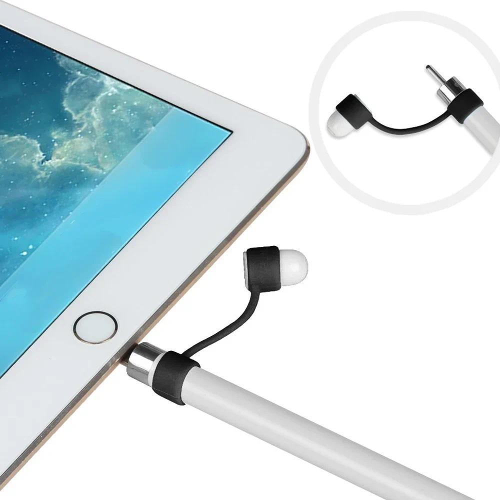 FONKEN 4/2/1PCS Anti-lost Pencil Cap Protective Cover for Aple iPencil 1st Gen Soft Silicone Stylus Pen Protector Holder