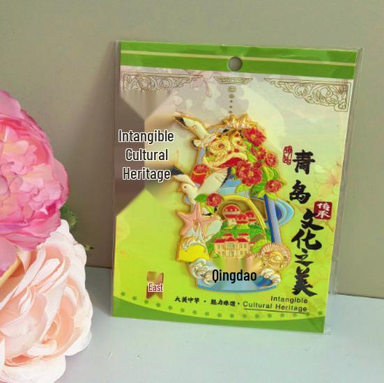 מגנטים למקרר של אתרים עירוניים סיניים - מזכרת תרבותית עבודות יד ממתכת