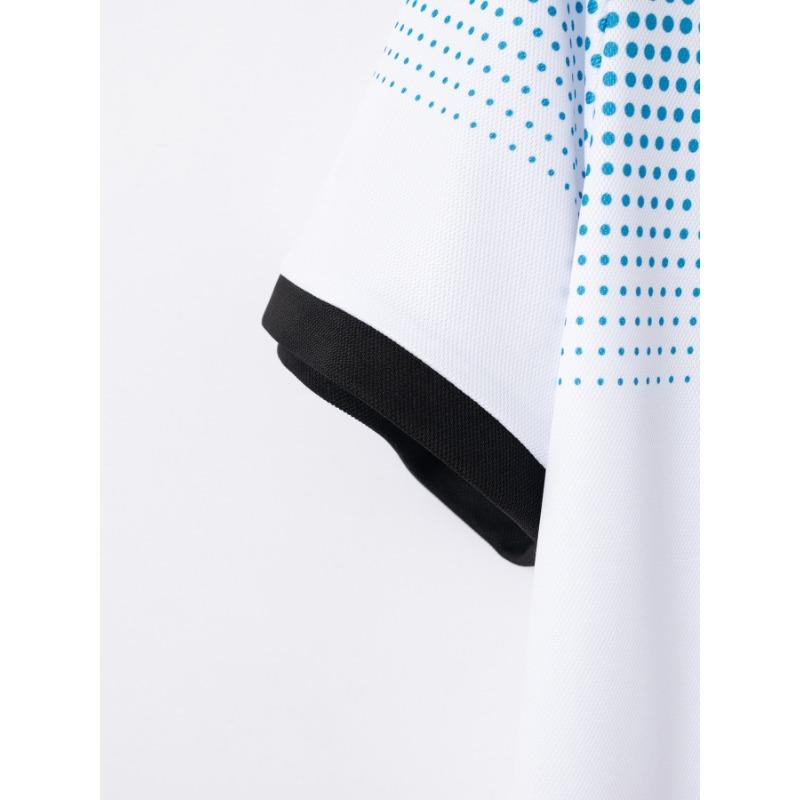 Men's Summer Gradient Print Polka Dot Short-sleeved POLO Shirt